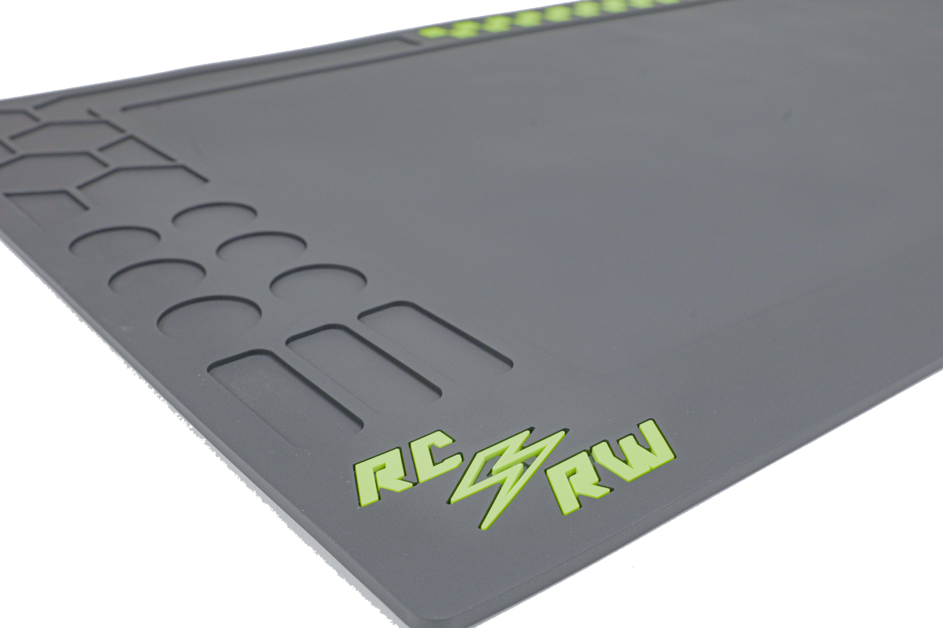 RC Raceworx Worx Pit Mat in Black and Green