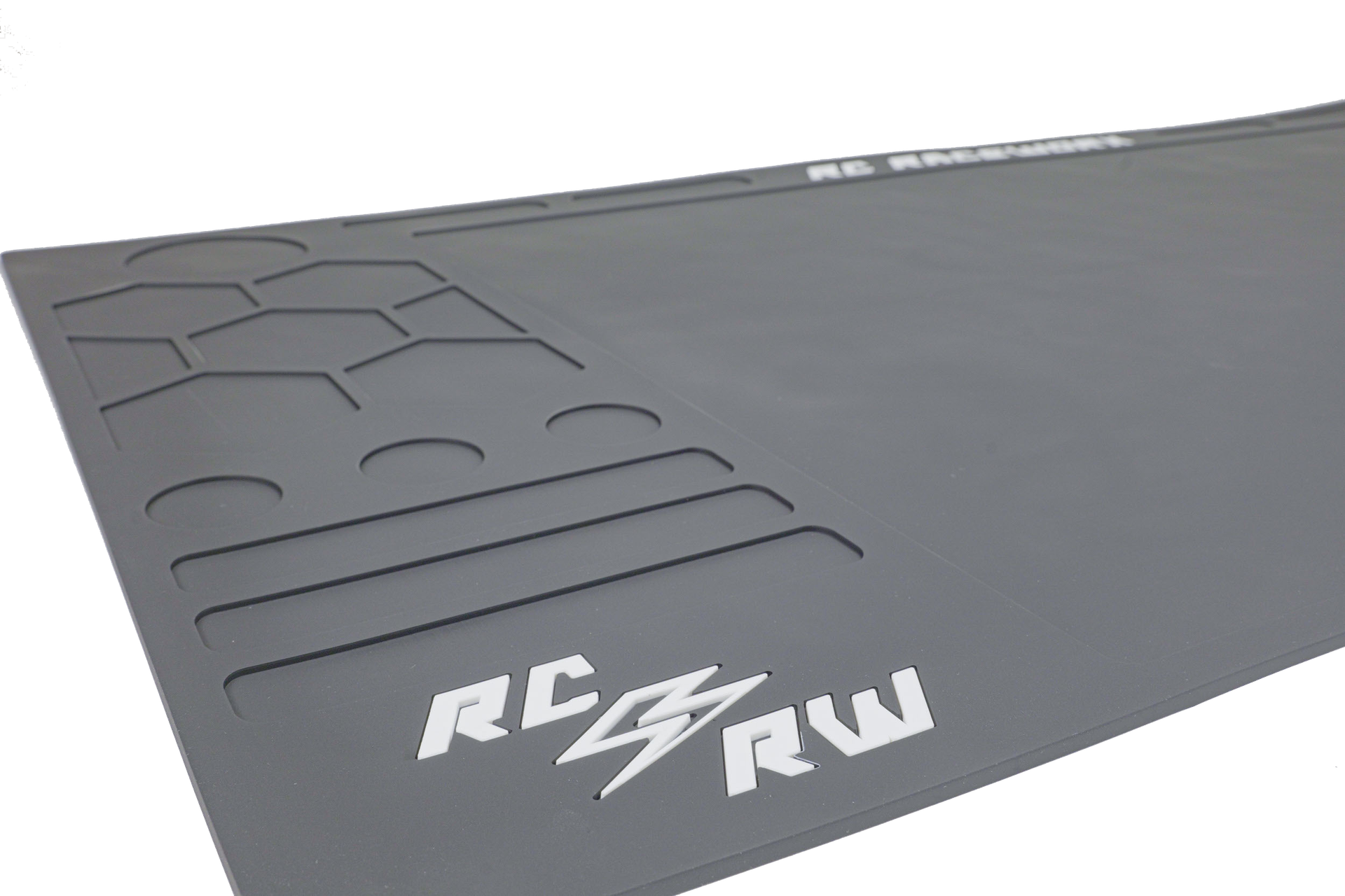 RC Raceworx Flight Deck Pit Mat 23x48 - Black and White