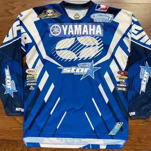 Matt Lemoine Signed Race Worn Star Yamaha No Fear AMA Supercross Jersey