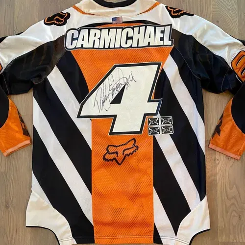 Ricky Carmichael Worn And Signed 2006 Daytona Supercross Suzuki Jersey