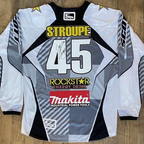 Austin Stroupe Rockstar Makita Suzuki Signed Scott Supercross Jersey