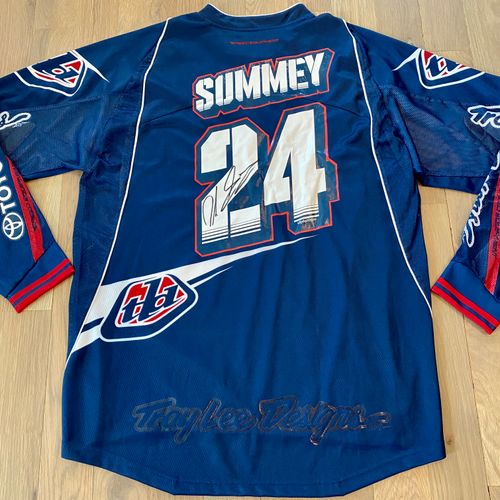 Josh Summey JGR Yamaha Signed TLD Supercross Jersey 