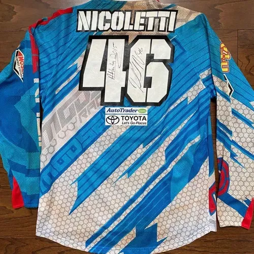 Phil Nicoletti Race Worn And Signed Yamaha Jersey
