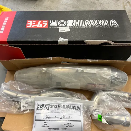 New Yoshimura RS-4 Full System SS/AL 
KTM 450SX-F/HUSQ 450/FX450 16-18