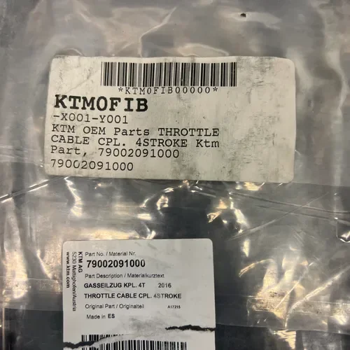 New Ktm Husqvarna Throttle Cable 16-18 Fc250 Ktm Sxf250 And Other Models 
