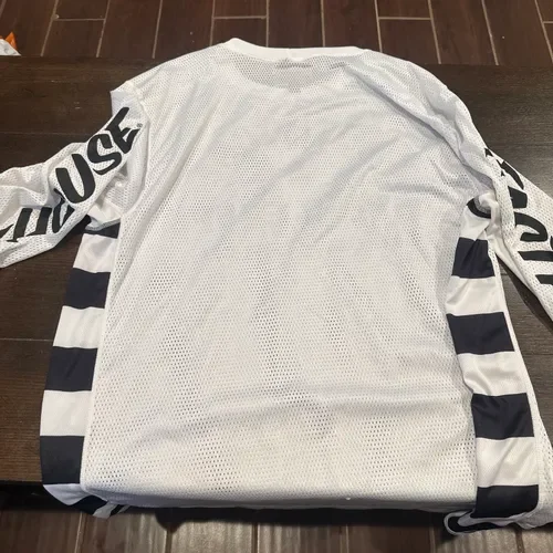Fasthouse Vented 2xl White And Black Jersey