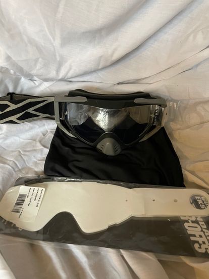 EKS-S Black/Silver Goggles  XL Roll Offs