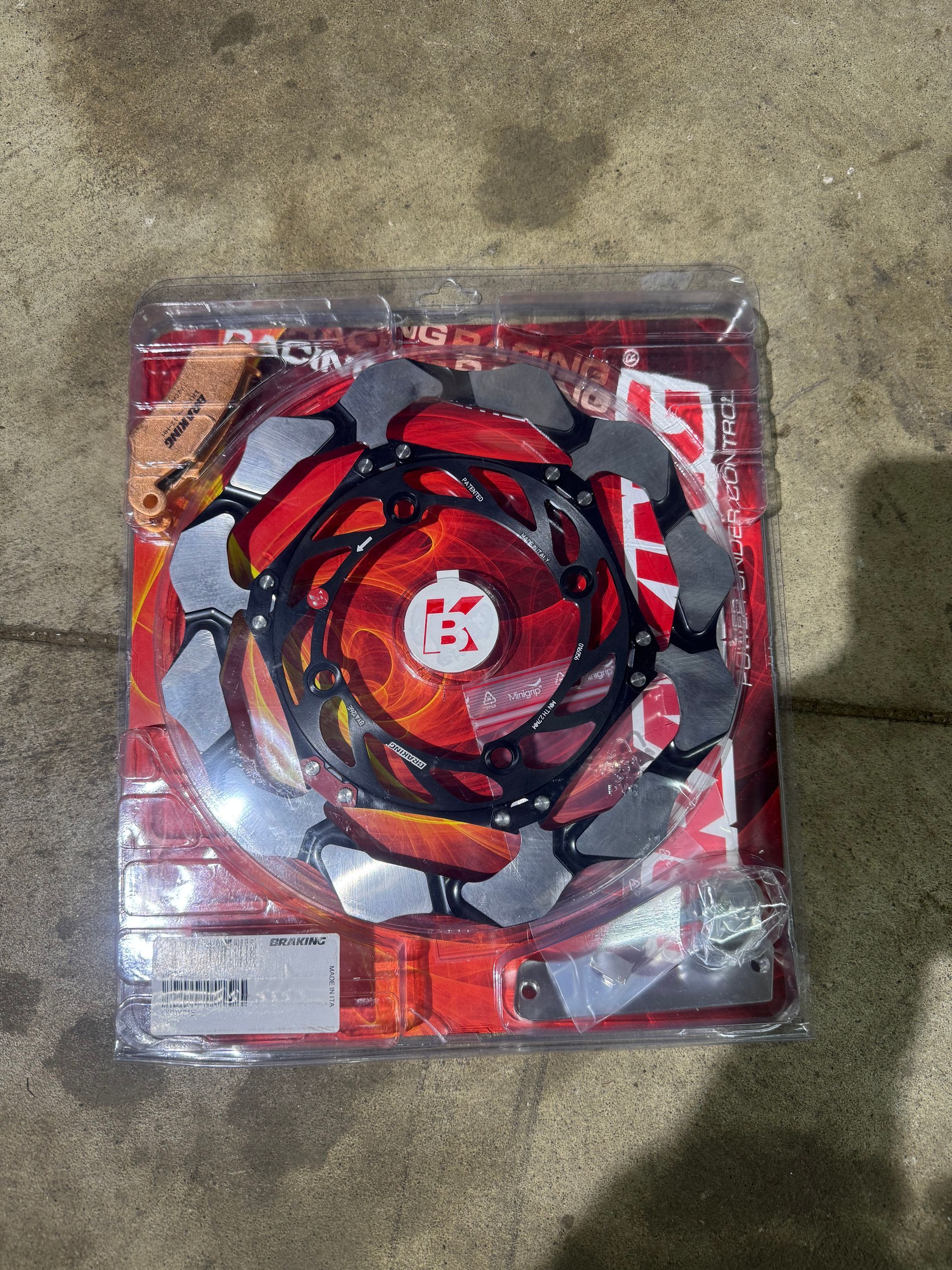 Kawasaki Braking Front Wave Rotor, Brake Pads, & Carrier Read Description! 