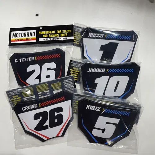 Stacyc Moto Plate With Custom Background
