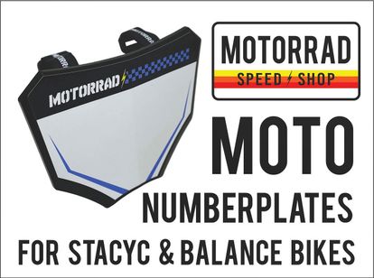 Stacyc and Balance Bike Numberplates