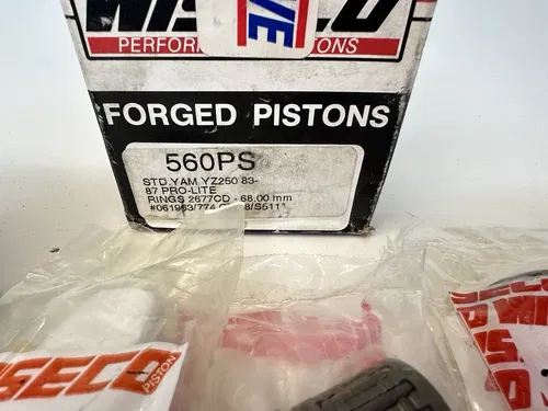 NEW 83-87 YAMAHA YZ250 YZ 250 WISECO 68MM STD BORE PISTON & RINGS KIT 560M06800