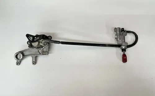 USED OEM 05-17 HONDA CRF250R CRF250X REAR BRAKE MASTER CYLINDER & CALIPER ASSY