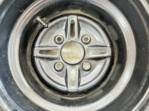 USED OEM 97-02 YAMAHA 350 WOLVERINE 4X4 BLACK REAR BACK WHEEL RIM 12X8