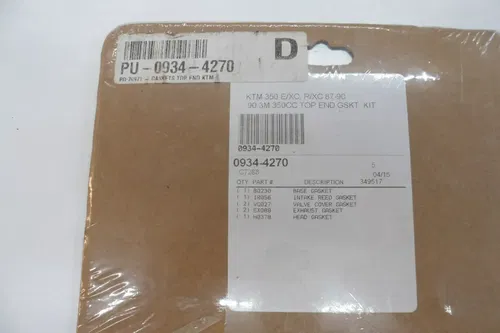 NEW 87 88 89 90 KTM 350 EXC RXC (4 STROKE) 90MM COMETIC TOP END GASKET KIT C7288