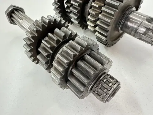 USED OEM 86 1986 KAWASAKI KX250 KX 250 TRANS TRANSMISSION SHAFTS & GEARS ASSY