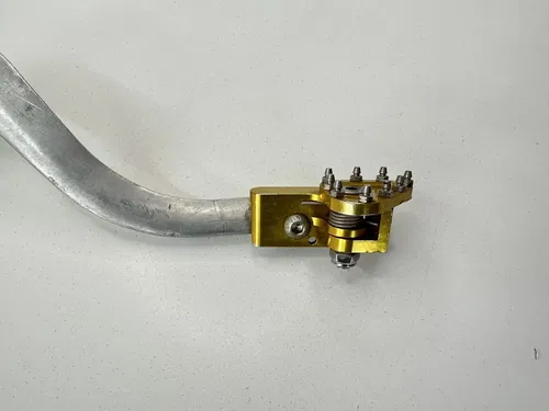 USED 04 05 KAWASAKI KX250F 04-06 RMZ 250 REAR BRAKE PEDAL W GOLD TIP CLAW
