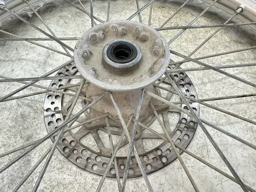 #2 USED OEM 92-95 YAMAHA YZ 250 / 92-97 WR250 FRONT 21" WHEEL RIM & HUB ASSY