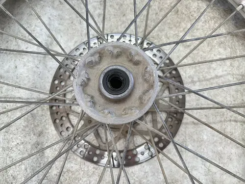 #2 USED OEM 92-95 YAMAHA YZ 250 / 92-97 WR250 FRONT 21" WHEEL RIM & HUB ASSY