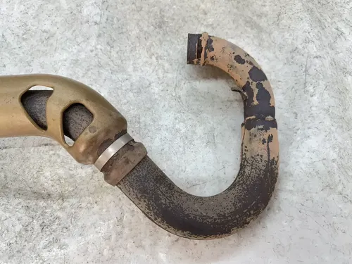 USED OEM 08 09 10 OUTLAW 525 S / 450 MXR EXHAUST HEADER HEAD PIPE W HEAT SHIELD