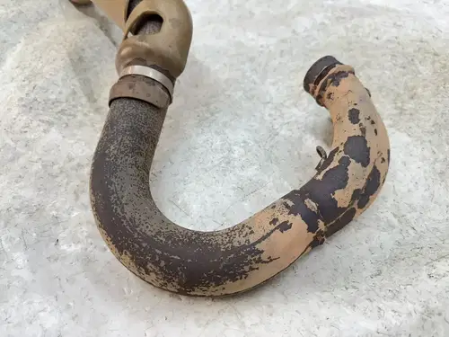 USED OEM 08 09 10 OUTLAW 525 S / 450 MXR EXHAUST HEADER HEAD PIPE W HEAT SHIELD