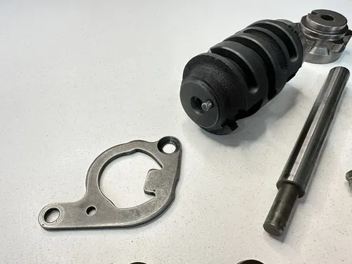 USED OEM 09 10 11 KAWASAKI KX450F GEAR SHIFT DRUM CAM & RATCHET PAW ASSEMBLY