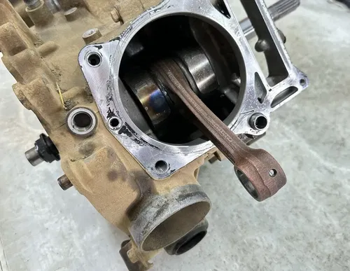 03 2003 YAMAHA 660 GRIZZLY ENGINE MOTOR BOTTOM END CRANKCASE CRANKSHAFT & TRANS
