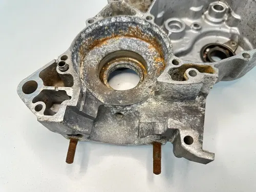 USED OEM 90 1990 KAWASAKI KX 125 KX125 LEFT SIDE ENGINE MOTOR CASE CRANKCASE
