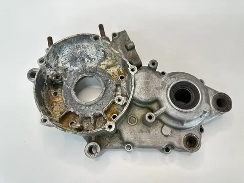 USED OEM 90 1990 KAWASAKI KX 125 KX125 LEFT SIDE ENGINE MOTOR CASE CRANKCASE