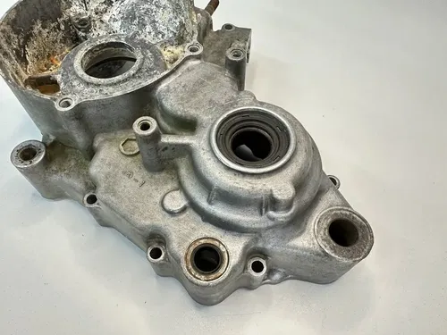 USED OEM 90 1990 KAWASAKI KX 125 KX125 LEFT SIDE ENGINE MOTOR CASE CRANKCASE