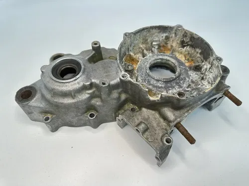 USED OEM 90 1990 KAWASAKI KX 125 KX125 LEFT SIDE ENGINE MOTOR CASE CRANKCASE