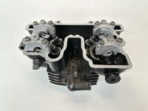 OEM 87-96 KAWASAKI KLR 250 MOJAVE CYLINDER HEAD W VALVES & CAMSHAFT CAM CAPS