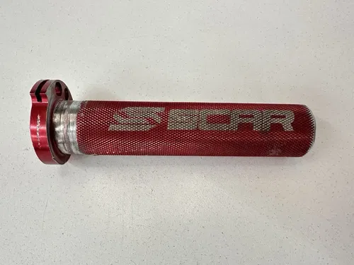 OEM 04-20 KAWASAKI KX250F KX450F RED SCAR ALUMINUM THROTTLE TUBE W BEARING
