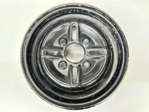 USED OEM 03-08 YAMAHA 660 GRIZZLY STOCK BLACK FRONT WHEEL RIM  12X6