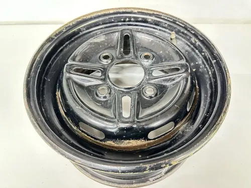 USED OEM 03-08 YAMAHA 660 GRIZZLY STOCK BLACK FRONT WHEEL RIM  12X6