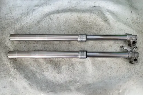 USED OEM 04 2004 KAWASAKI KX250F LEFT & RIGHT FRONT FORKS SUSPENSION SET