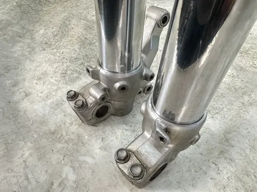 USED OEM 04 2004 KAWASAKI KX250F LEFT & RIGHT FRONT FORKS SUSPENSION SET
