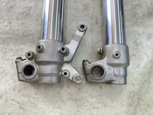 USED OEM 04 2004 KAWASAKI KX250F LEFT & RIGHT FRONT FORKS SUSPENSION SET