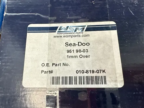 NEW 98-03 SEA DOO 951 GSX LTD GTX WSM 89MM (1MM OVER) PISTON & RINGS KIT QTY 2
