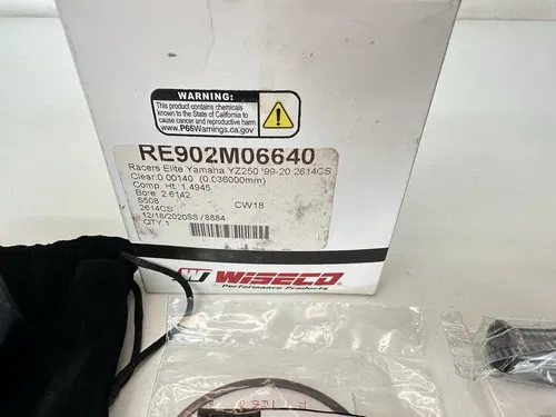 NEW 99-25 YAMAHA YZ250 YZ 250 WISECO 68.40MM BORE PISTON & RING KIT RE902M06640