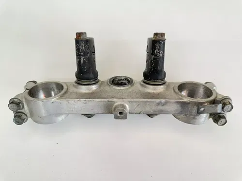 USED OEM 1986 86 KAWASAKI KX 125 250 500 UPPER STEERING STEM TRIPLE TREE CLAMP