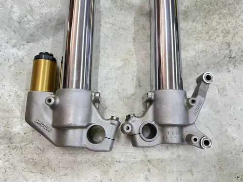 15 16 SUZUKI RMZ 450 RMZ450 LEFT & RIGHT SHOWA SFF AIR FRONT FORKS SUSPENSION
