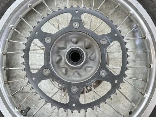 USED OEM 04-09 HONDA CRF250R CRF 250 R BACK REAR WHEEL RIM ROTOR & HUB ASSY