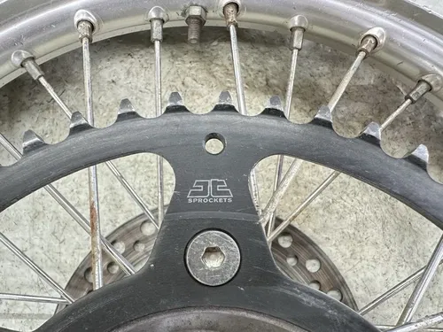 USED OEM 04-09 HONDA CRF250R CRF 250 R BACK REAR WHEEL RIM ROTOR & HUB ASSY