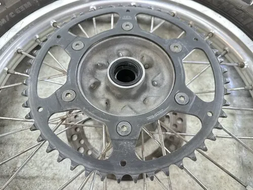 USED OEM 04-09 HONDA CRF250R CRF 250 R BACK REAR WHEEL RIM ROTOR & HUB ASSY