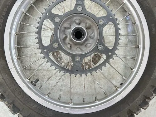 USED OEM 04-09 HONDA CRF250R CRF 250 R BACK REAR WHEEL RIM ROTOR & HUB ASSY