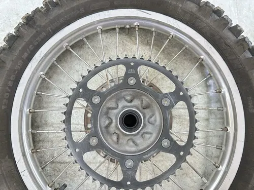 USED OEM 04-09 HONDA CRF250R CRF 250 R BACK REAR WHEEL RIM ROTOR & HUB ASSY
