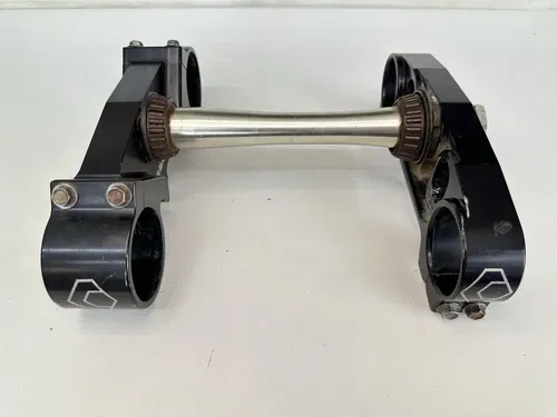 02 03 HONDA CR250R CRF450R UNIVERSAL UPPER LOWER STEERING STEM TRIPLE TREE CLAMP