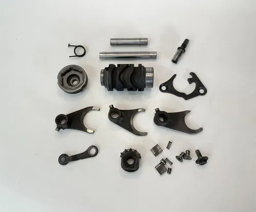 USED OEM 89-01 SUZUKI RM 80 RM80 GEAR SHIFT SHIFTER DRUM CAM & FORKS ASSY
