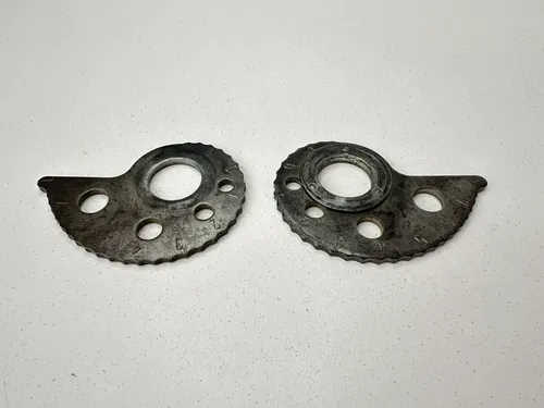 OEM 90 1990 SUZUKI DR350 DR 350 BACK REAR WHEEL AXLE CHAIN ADJUSTER SET PAIR