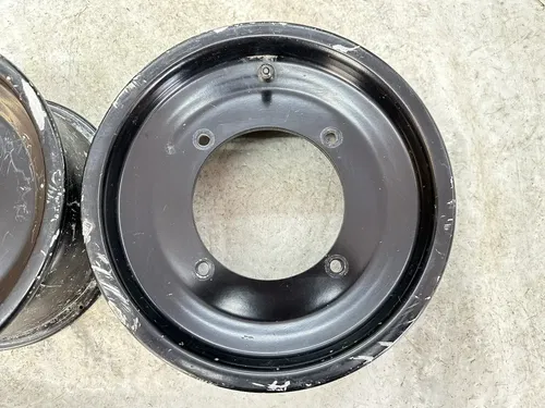USED OEM 07-11 POLARIS OUTLAW 525 IRS S 450 MXR STOCK BLACK FRONT WHEEL RIM SET